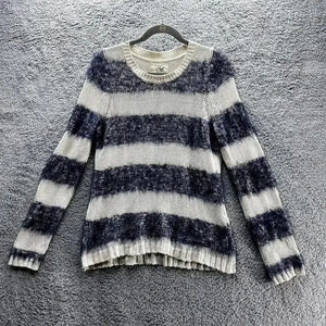 Anthropologie Tabatha Knit Sweater Medium‎ Stripes Cozy Warm